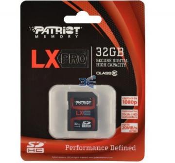 Patriot LX Pro Secure Digital eXtended Capacity, 32GB, Class 10 - Pret | Preturi Patriot LX Pro Secure Digital eXtended Capacity, 32GB, Class 10