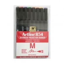 OHP marker ARTLINE 854, permanent, 1.0 mm, 8 culori/set - Pret | Preturi OHP marker ARTLINE 854, permanent, 1.0 mm, 8 culori/set