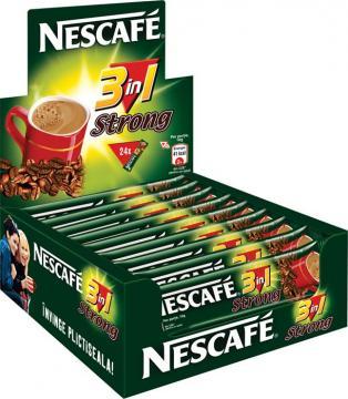 Nescafe 3 in 1 Strong 24 buc/cut - Pret | Preturi Nescafe 3 in 1 Strong 24 buc/cut