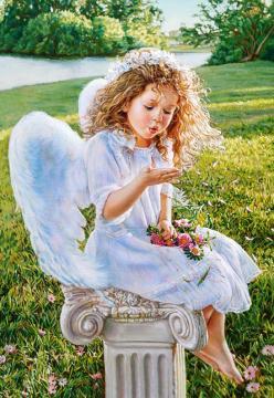 Puzzle Castorland 1000 Sandra Kuck : Angel Whispers - Pret | Preturi Puzzle Castorland 1000 Sandra Kuck : Angel Whispers