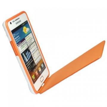 Galaxy S II Flip Cover white/orange - Pret | Preturi Galaxy S II Flip Cover white/orange