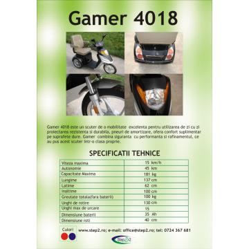 Carucior scuter de mobilitate Gamer 4018 - Pret | Preturi Carucior scuter de mobilitate Gamer 4018