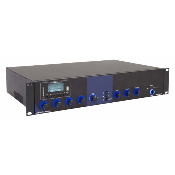 Amplificator profesional cu mixer audio si player multimedia pentru sonorizare si public address - Pret | Preturi Amplificator profesional cu mixer audio si player multimedia pentru sonorizare si public address