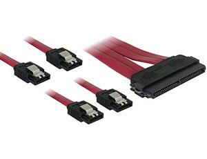 Cablu SAS 32 pini (SFF 8484 ) la 4 x SATA 7 pini 50cm, Delock 83044 - Pret | Preturi Cablu SAS 32 pini (SFF 8484 ) la 4 x SATA 7 pini 50cm, Delock 83044
