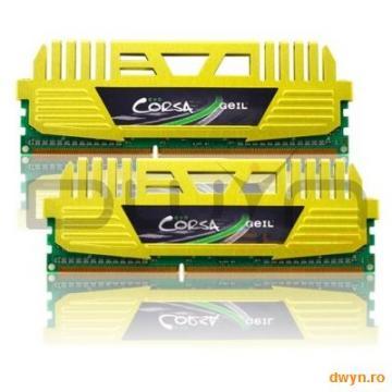 GeIL DDR III 8GB PC3-17000 DUAL CHANNEL EVO CORSA OVERCLOCK KIT 2*4GB HEATSINKS 2133MHz CL11 RETAIL - Pret | Preturi GeIL DDR III 8GB PC3-17000 DUAL CHANNEL EVO CORSA OVERCLOCK KIT 2*4GB HEATSINKS 2133MHz CL11 RETAIL