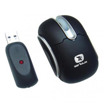 Mouse optic Wireless Serioux DRAGO, USB, negru - Pret | Preturi Mouse optic Wireless Serioux DRAGO, USB, negru