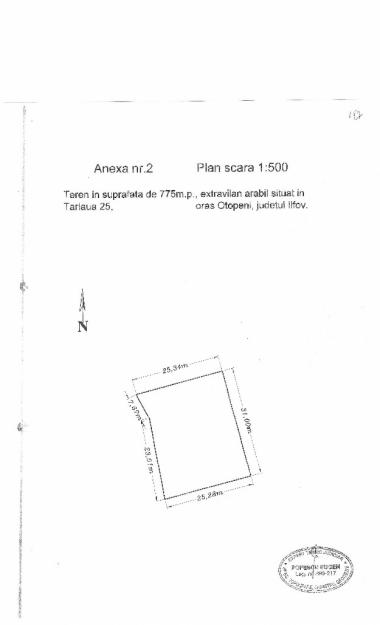 Teren de vanzare Otopeni 775mp - Pret | Preturi Teren de vanzare Otopeni 775mp