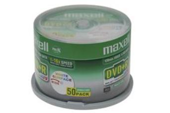 MAXELL DVD+R 16X 4.7GB full printable spindle 50 - Pret | Preturi MAXELL DVD+R 16X 4.7GB full printable spindle 50