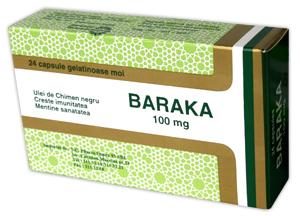 Baraka 100 mg *24 capsule - Pret | Preturi Baraka 100 mg *24 capsule