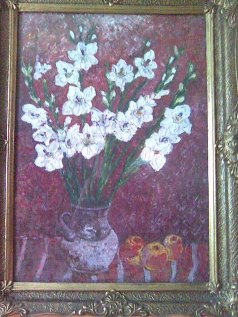 Vand 2 tablouri semnate D. Ionita, unul 1947, celalalt 1962, natura statica(vaze cu flori) - Pret | Preturi Vand 2 tablouri semnate D. Ionita, unul 1947, celalalt 1962, natura statica(vaze cu flori)