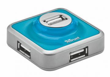 Hub USB, 4 porturi, micro, USB 2.0, fara alimentare externa, blue, TRUST (16127) - Pret | Preturi Hub USB, 4 porturi, micro, USB 2.0, fara alimentare externa, blue, TRUST (16127)