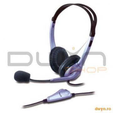 Casti Genius "HS-04S" + microfon noise cancelling, control volum "31710025100" - Pret | Preturi Casti Genius "HS-04S" + microfon noise cancelling, control volum "31710025100"