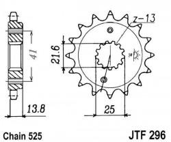 JTF296 - pinion 525 JT Sprockets - 15 dinti - Pret | Preturi JTF296 - pinion 525 JT Sprockets - 15 dinti