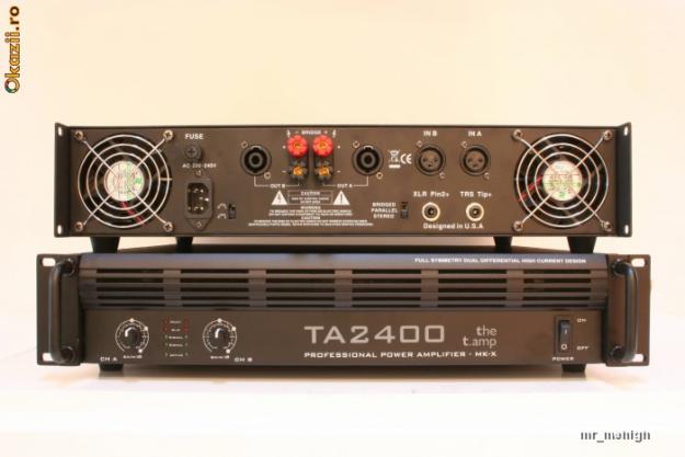 VAND AMPLIFICATOR PROFESIONAL THE T AMP TA-2400 NOU - Pret | Preturi VAND AMPLIFICATOR PROFESIONAL THE T AMP TA-2400 NOU