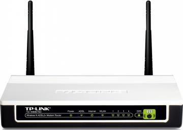 Router Wireless 4 Porturi ADSL2+ 300Mbps, 2.4GHz, 802.11n/g/b, ADSL/ADSL2/ADSL2+, Annex A, TP-LINK TD-W8961ND - Pret | Preturi Router Wireless 4 Porturi ADSL2+ 300Mbps, 2.4GHz, 802.11n/g/b, ADSL/ADSL2/ADSL2+, Annex A, TP-LINK TD-W8961ND