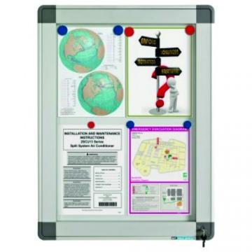 Avizier interior/exterior Recto, tabla alba magnetica, 9 x A4, 90 x 63 cm, SMIT - Pret | Preturi Avizier interior/exterior Recto, tabla alba magnetica, 9 x A4, 90 x 63 cm, SMIT