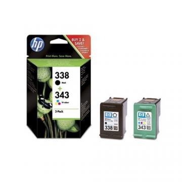 Cartus HP SD449EE Color HP 338+343 Inkjet Print Cartridges combo-pack - Pret | Preturi Cartus HP SD449EE Color HP 338+343 Inkjet Print Cartridges combo-pack