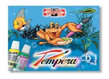 Tempera - 6 culoriset - tub 16 ml - Pret | Preturi Tempera - 6 culoriset - tub 16 ml