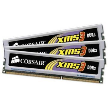 6GB (3 x 2GB) DDR3 1333Mhz CL9 XMS3 Triple Channel Kit - Pret | Preturi 6GB (3 x 2GB) DDR3 1333Mhz CL9 XMS3 Triple Channel Kit
