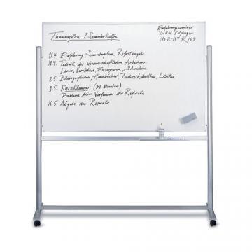 Tabla scolara alba magnetica whiteboard pe stand mobil varianta Lux Ferroscript, 120 x 220 cm Magnetoplan, Germania - Pret | Preturi Tabla scolara alba magnetica whiteboard pe stand mobil varianta Lux Ferroscript, 120 x 220 cm Magnetoplan, Germania