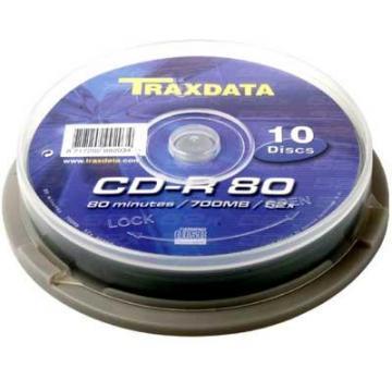 CD-R Traxdata 52x 700MB 10 buc/cake - Pret | Preturi CD-R Traxdata 52x 700MB 10 buc/cake