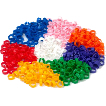 Inele colorate plastic pentru porumbei (set 50 bucati) - Pret | Preturi Inele colorate plastic pentru porumbei (set 50 bucati)