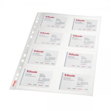 Fila de protectie Esselte, pentru 16 carti de vizita, 10 bucati/set - Pret | Preturi Fila de protectie Esselte, pentru 16 carti de vizita, 10 bucati/set