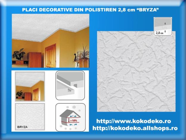 Placi tavan din polistirencu falt 2,8 cm - Pret | Preturi Placi tavan din polistirencu falt 2,8 cm