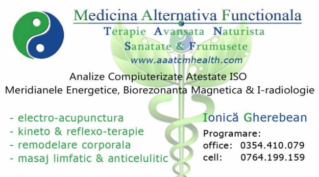 Acupunctura, Medicina Alternativa Functionala - Pret | Preturi Acupunctura, Medicina Alternativa Functionala
