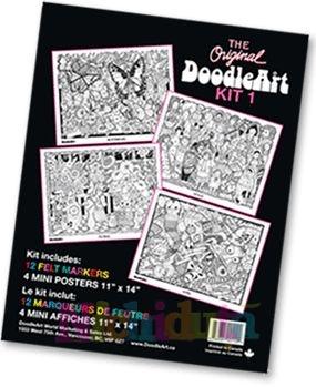 Set 4 minipostere de colorat + 12 marker - Pret | Preturi Set 4 minipostere de colorat + 12 marker