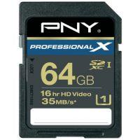 Card memorie PNY SDXC 64GB Professional-X Clasa 10 - Pret | Preturi Card memorie PNY SDXC 64GB Professional-X Clasa 10