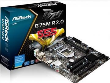 Asrock B75M R2.0 1155 Intel B75 5.1 PCI Express 3.0 x16 HD Graphics 2500/4000 USB 3.0 USB 2.0 mATX - Pret | Preturi Asrock B75M R2.0 1155 Intel B75 5.1 PCI Express 3.0 x16 HD Graphics 2500/4000 USB 3.0 USB 2.0 mATX