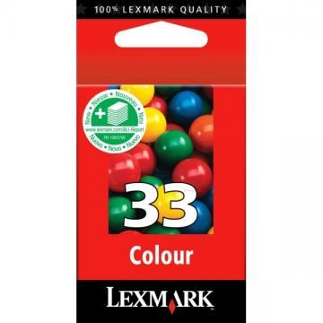 Cartus Lexmark 33 Color High Yield 220 pg, 18CX033B - Pret | Preturi Cartus Lexmark 33 Color High Yield 220 pg, 18CX033B
