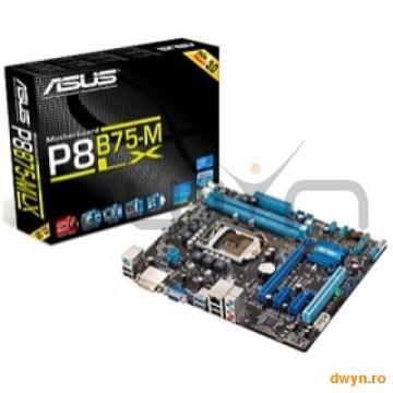 ASUS Socket LGA1155, P8B75-M LX, INTEL B75, 2*DDR3 1600/1333/1066 up to 32GB, RGB/DVI, 1*Pcie3.0/2*P - Pret | Preturi ASUS Socket LGA1155, P8B75-M LX, INTEL B75, 2*DDR3 1600/1333/1066 up to 32GB, RGB/DVI, 1*Pcie3.0/2*P