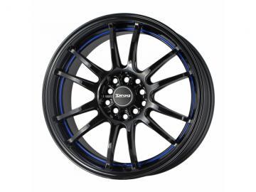 Drag Wheels DR38 Gloss Black With Blue Stripe Janta - Pret | Preturi Drag Wheels DR38 Gloss Black With Blue Stripe Janta