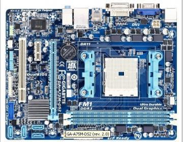 Placa de baza Gigabyte GA-A75M-DS2,FM, AMD A75, 2x DDR3 (max 32 GB), 1x PCIe X16 + 1x PCIe X1 + 1x PCI, 4x SATA3,MBGA75MDS2 - Pret | Preturi Placa de baza Gigabyte GA-A75M-DS2,FM, AMD A75, 2x DDR3 (max 32 GB), 1x PCIe X16 + 1x PCIe X1 + 1x PCI, 4x SATA3,MBGA75MDS2